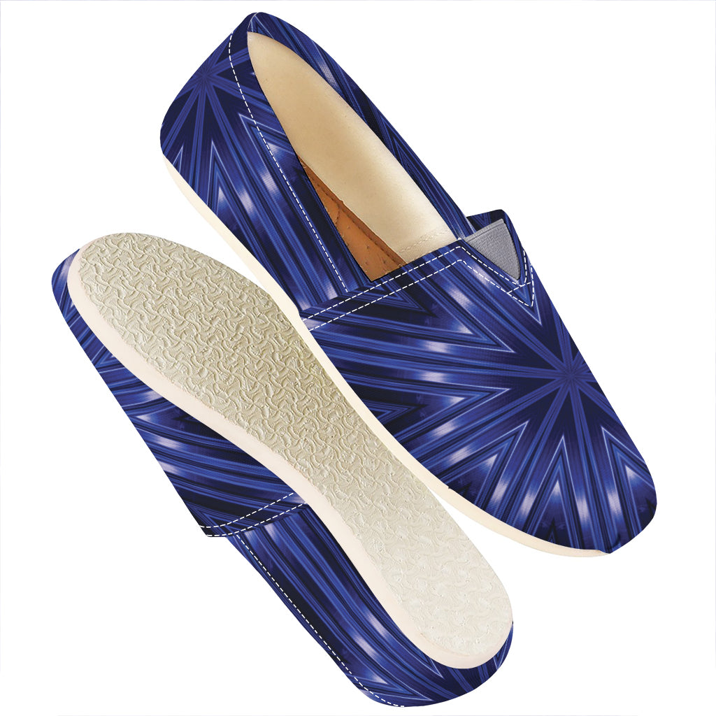Blue Kaleidoscope Print Casual Shoes