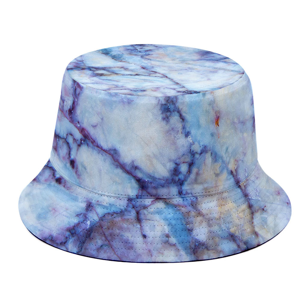Blue Marble Print Bucket Hat