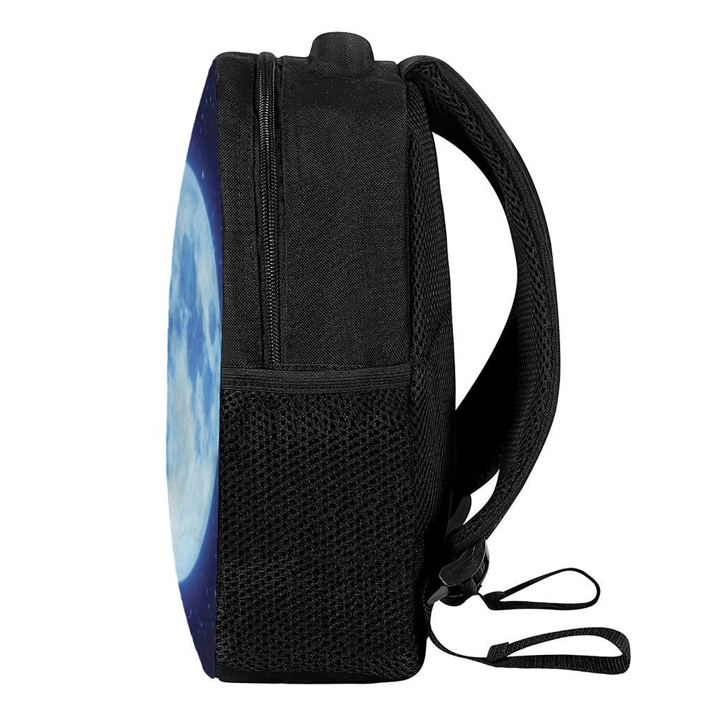 Blue Moon Print Casual Backpack