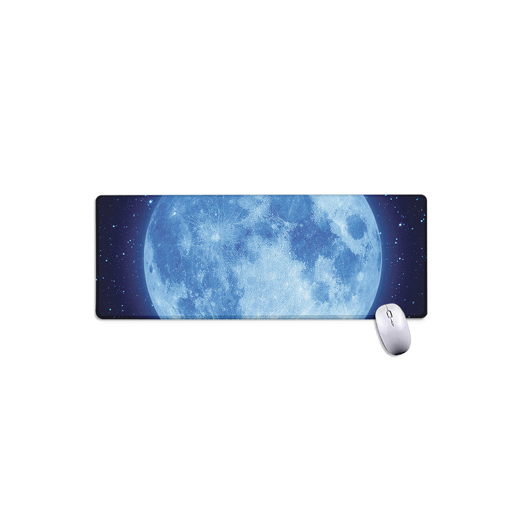 Blue Moon Print Extended Mouse Pad