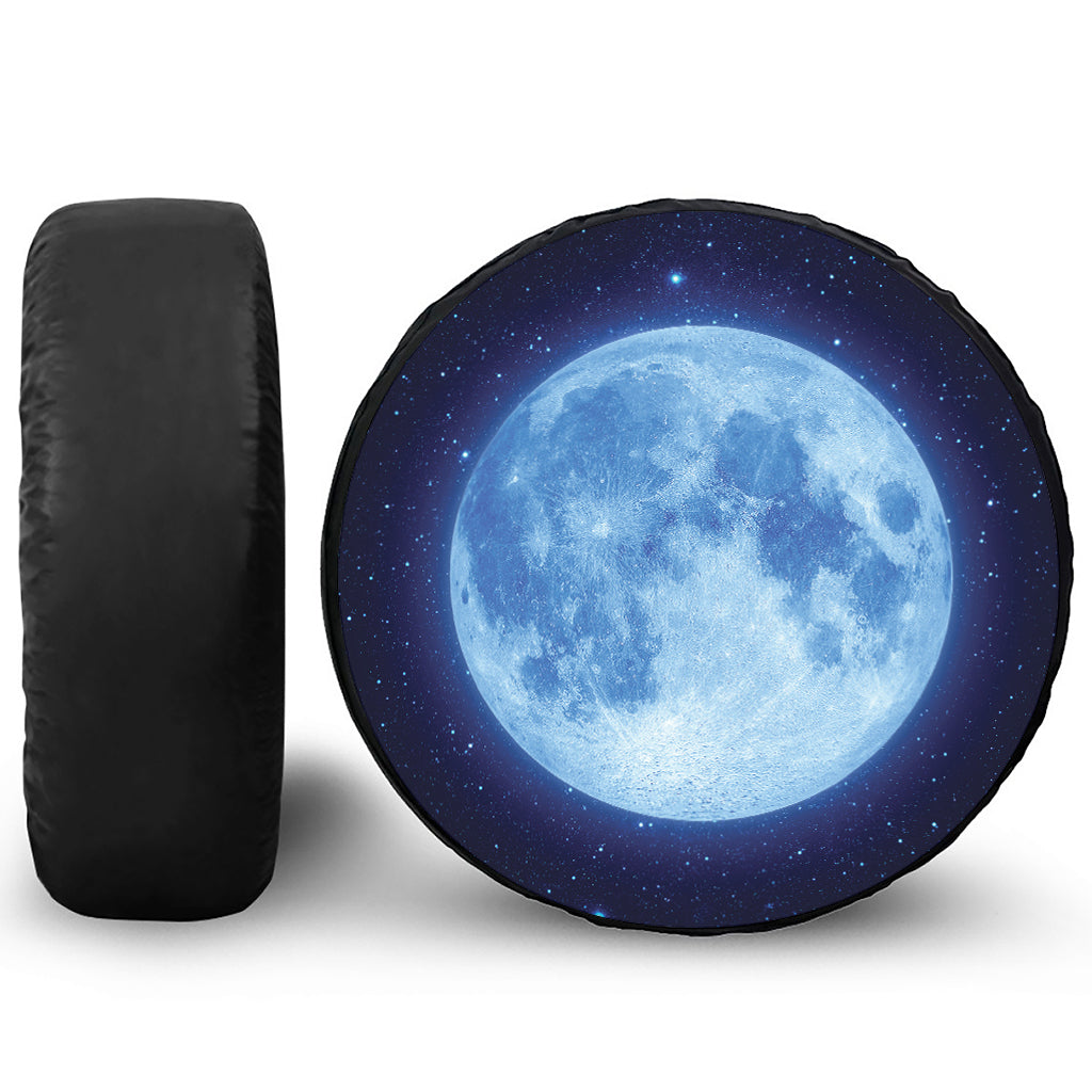 Blue Moon Print Tire Cover