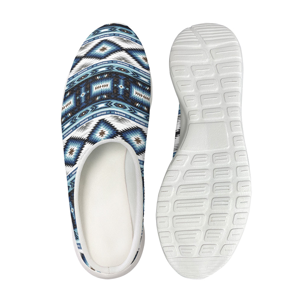 Blue Native Navajo Print Mesh Casual Shoes