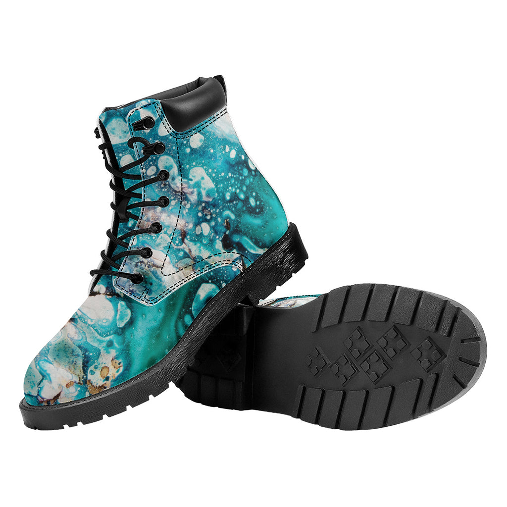 Blue Ocean Acid Melt Print Work Boots