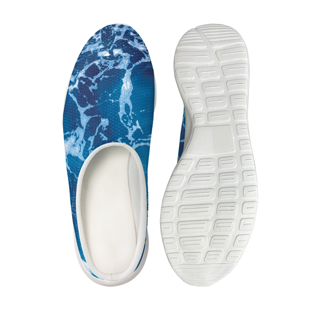 Blue Ocean Print Mesh Casual Shoes