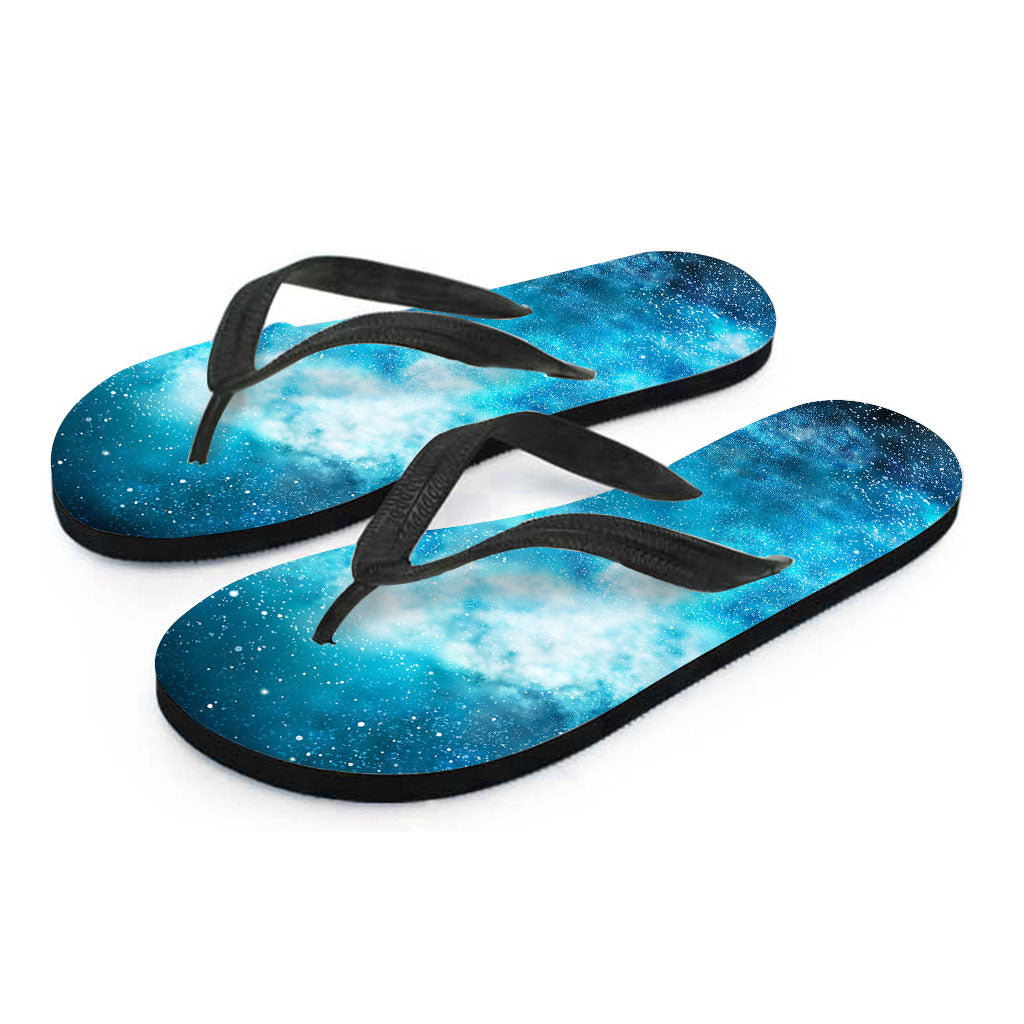 Blue Sky Universe Galaxy Space Print Flip Flops