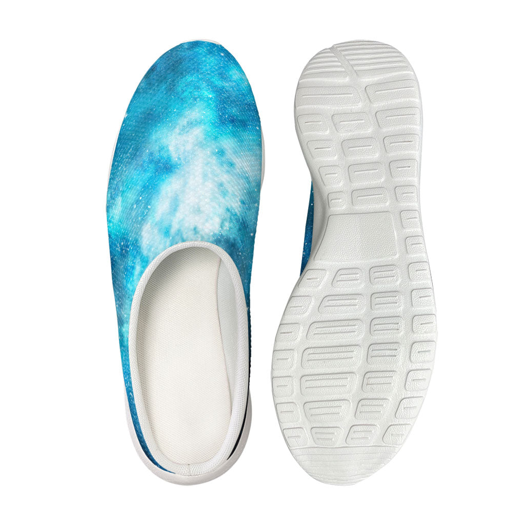 Blue Sky Universe Galaxy Space Print Mesh Casual Shoes