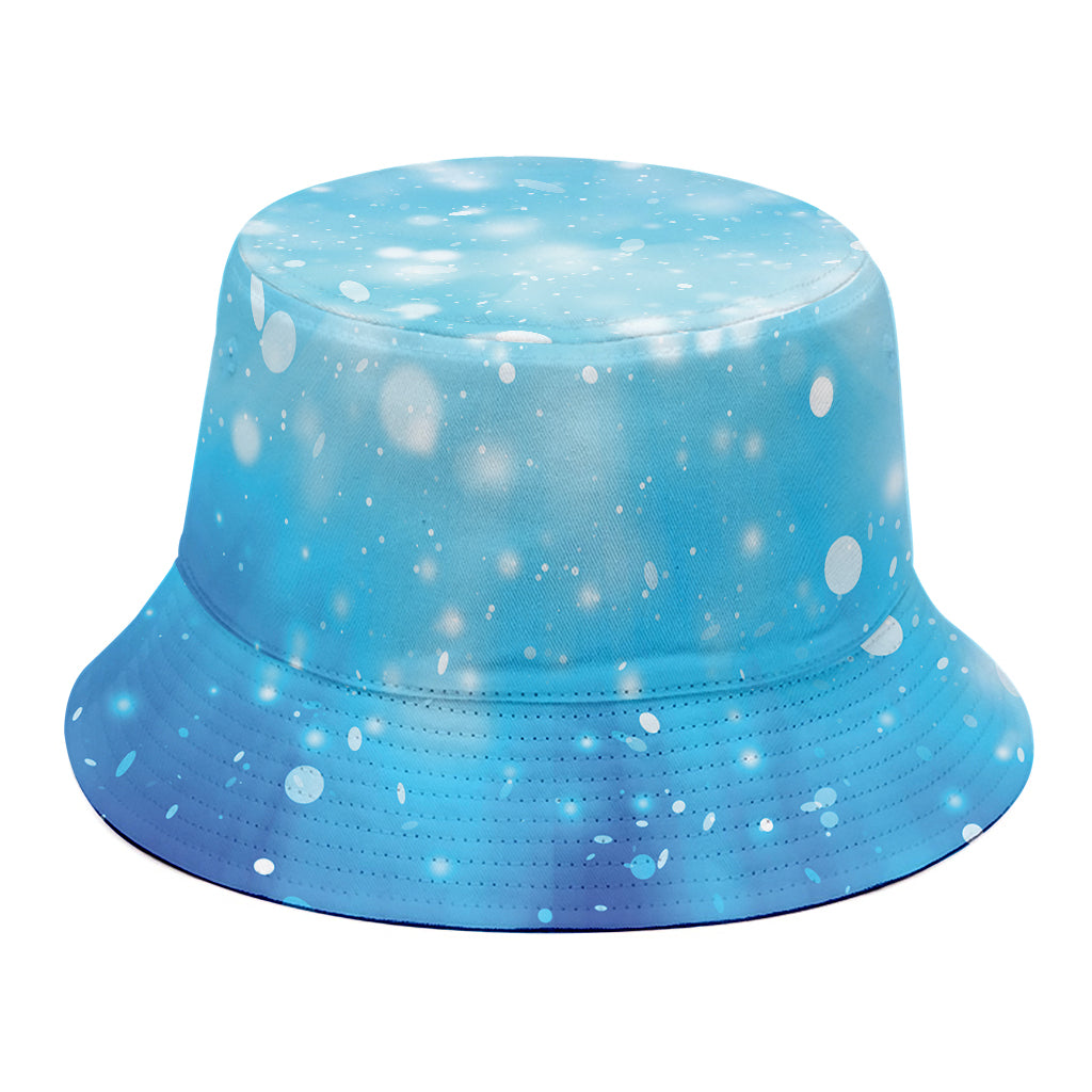 Blue Sparkle Light Print Bucket Hat