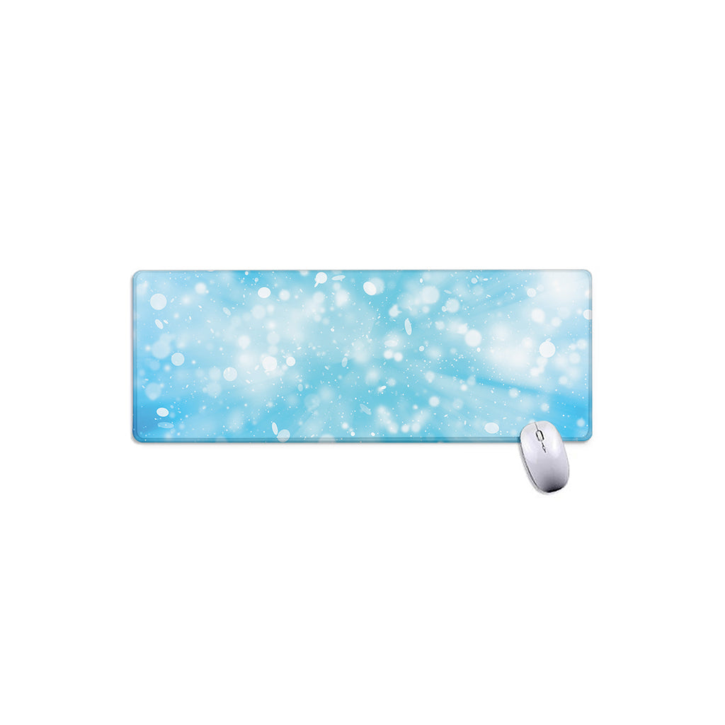Blue Sparkle Light Print Extended Mouse Pad