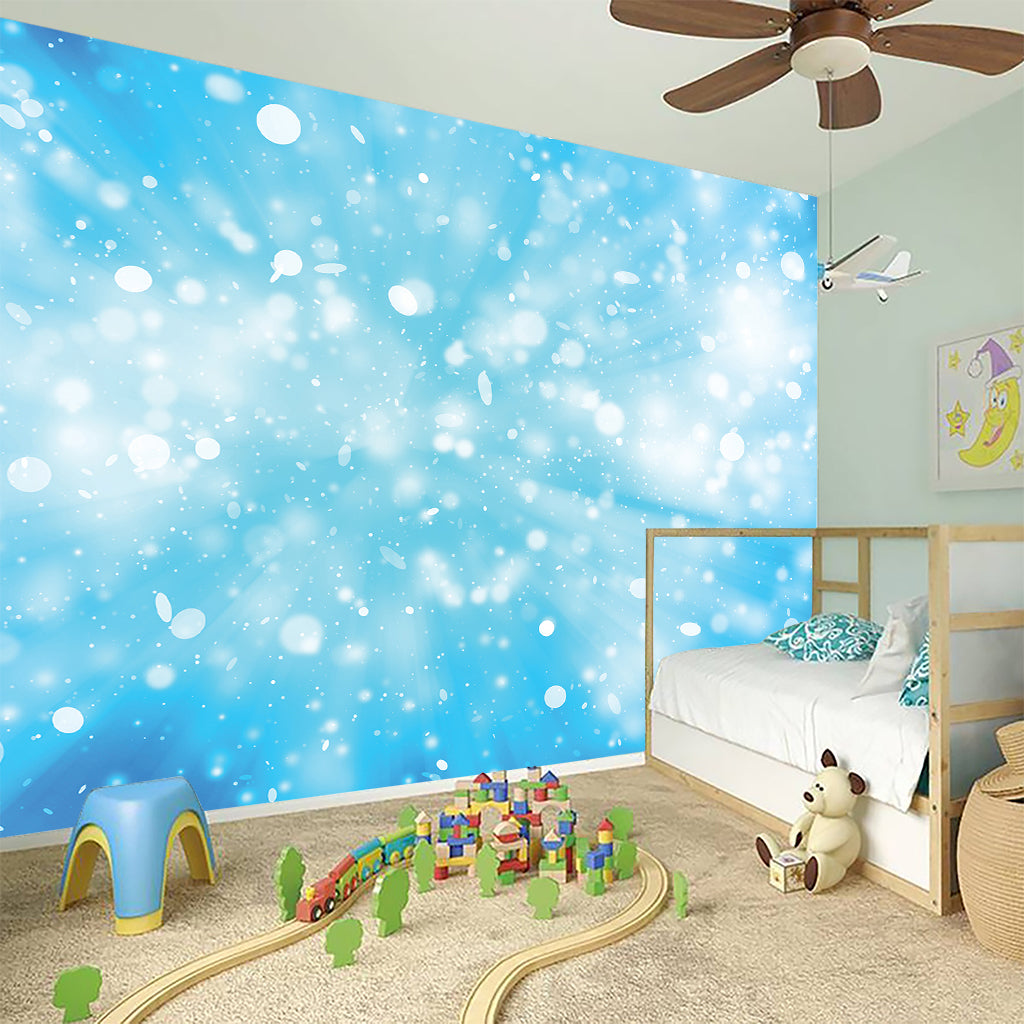 Blue Sparkle Light Print Wall Sticker