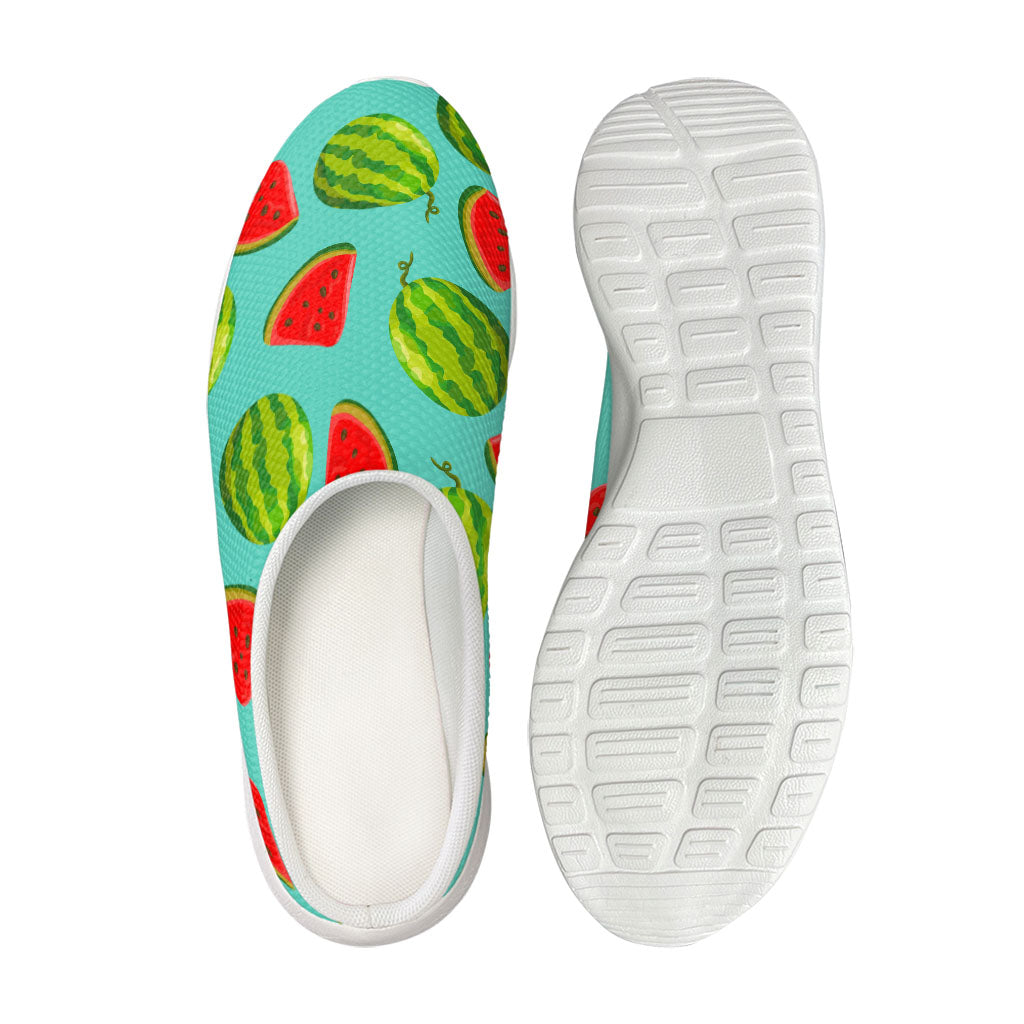 Blue Summer Watermelon Pattern Print Mesh Casual Shoes