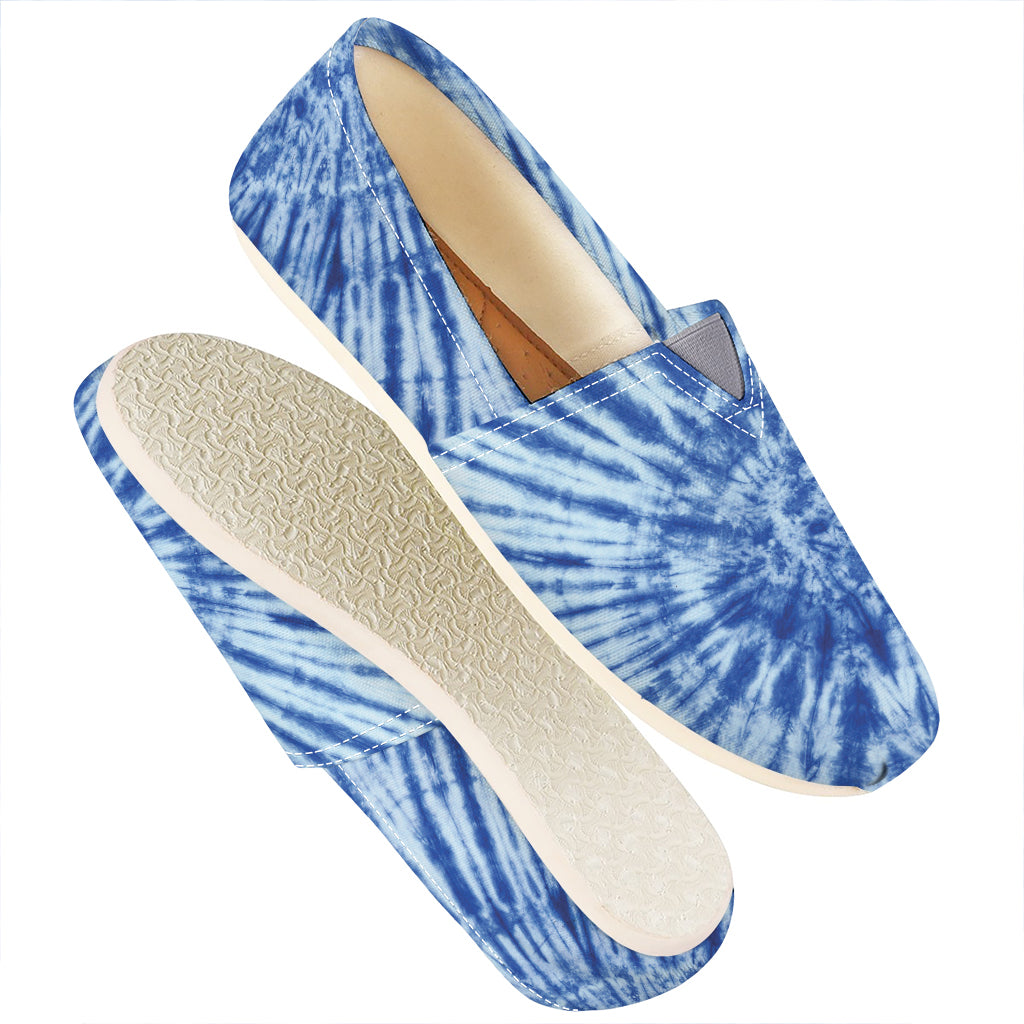 Blue Tie Dye Print Casual Shoes