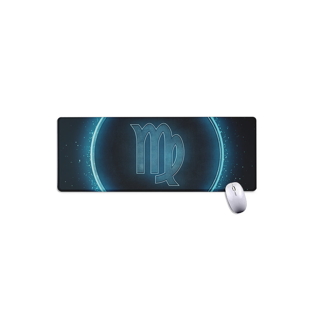 Blue Virgo Zodiac Sign Print Extended Mouse Pad