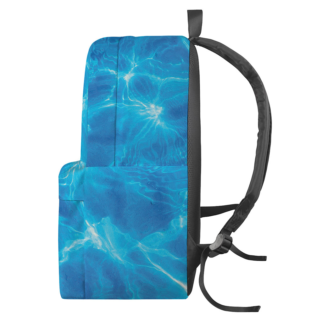 Blue Water Surface Print Backpack