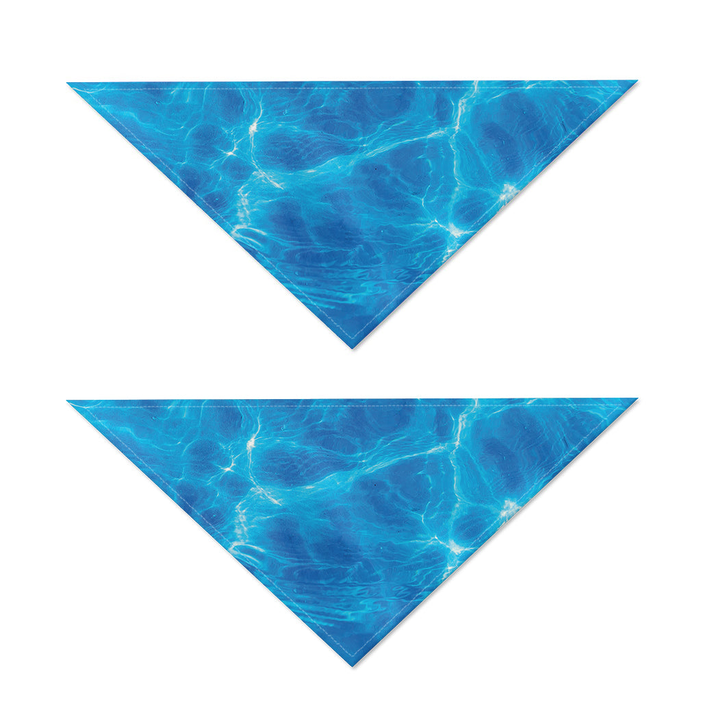 Blue Water Surface Print Dog Bandana