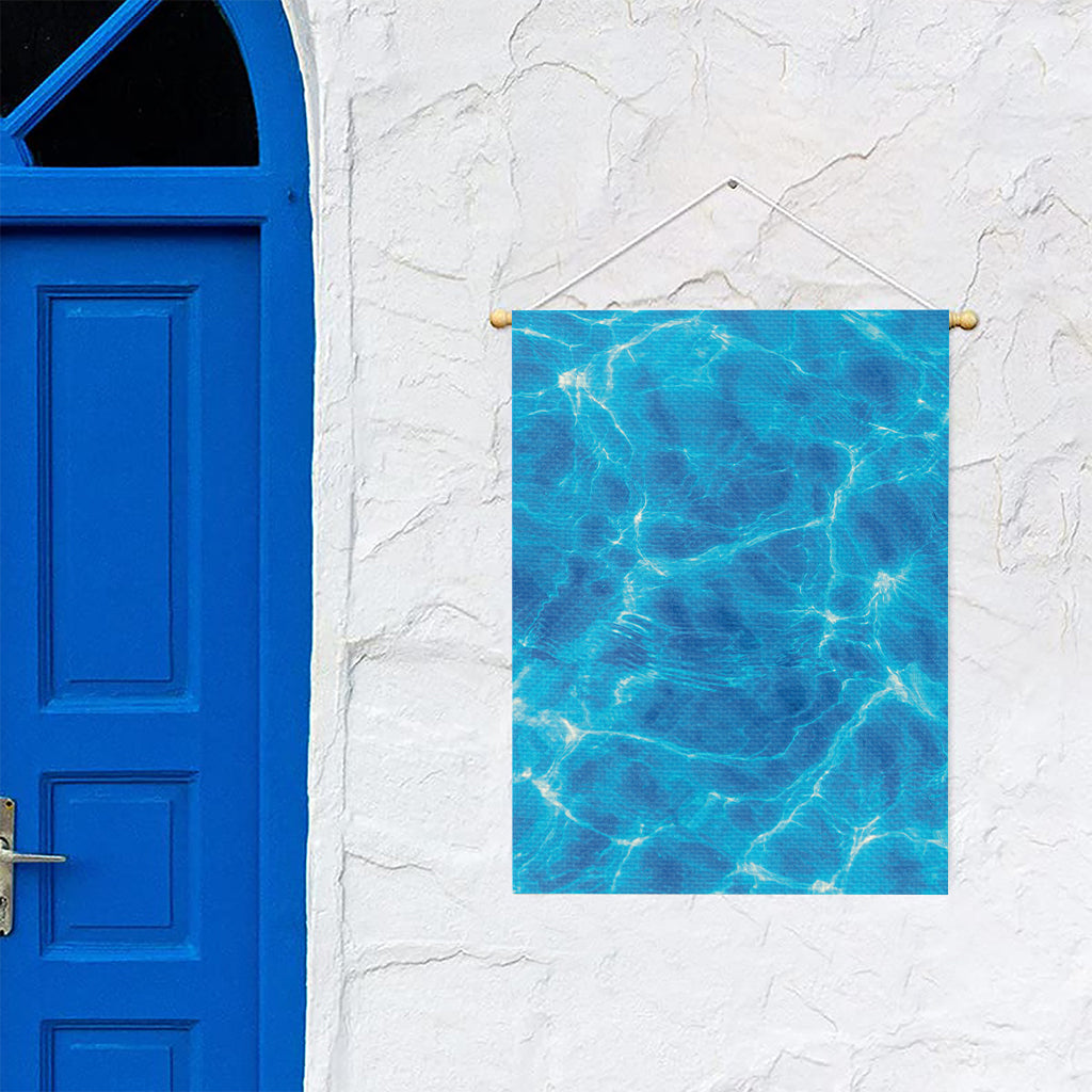 Blue Water Surface Print Garden Flag