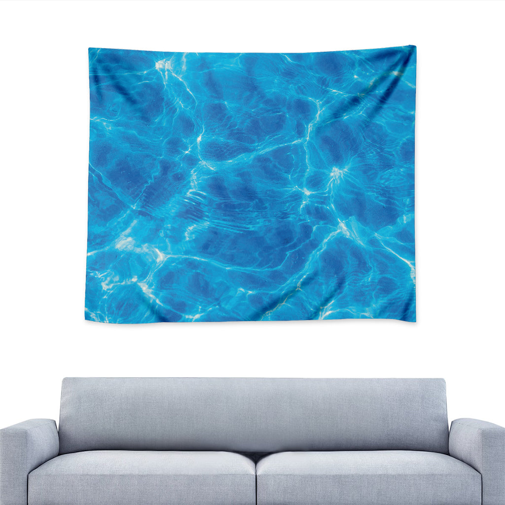 Blue Water Surface Print Tapestry