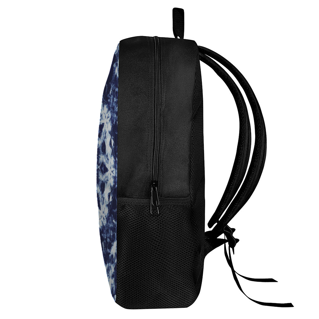 Blue Winter Mandala Print 17 Inch Backpack