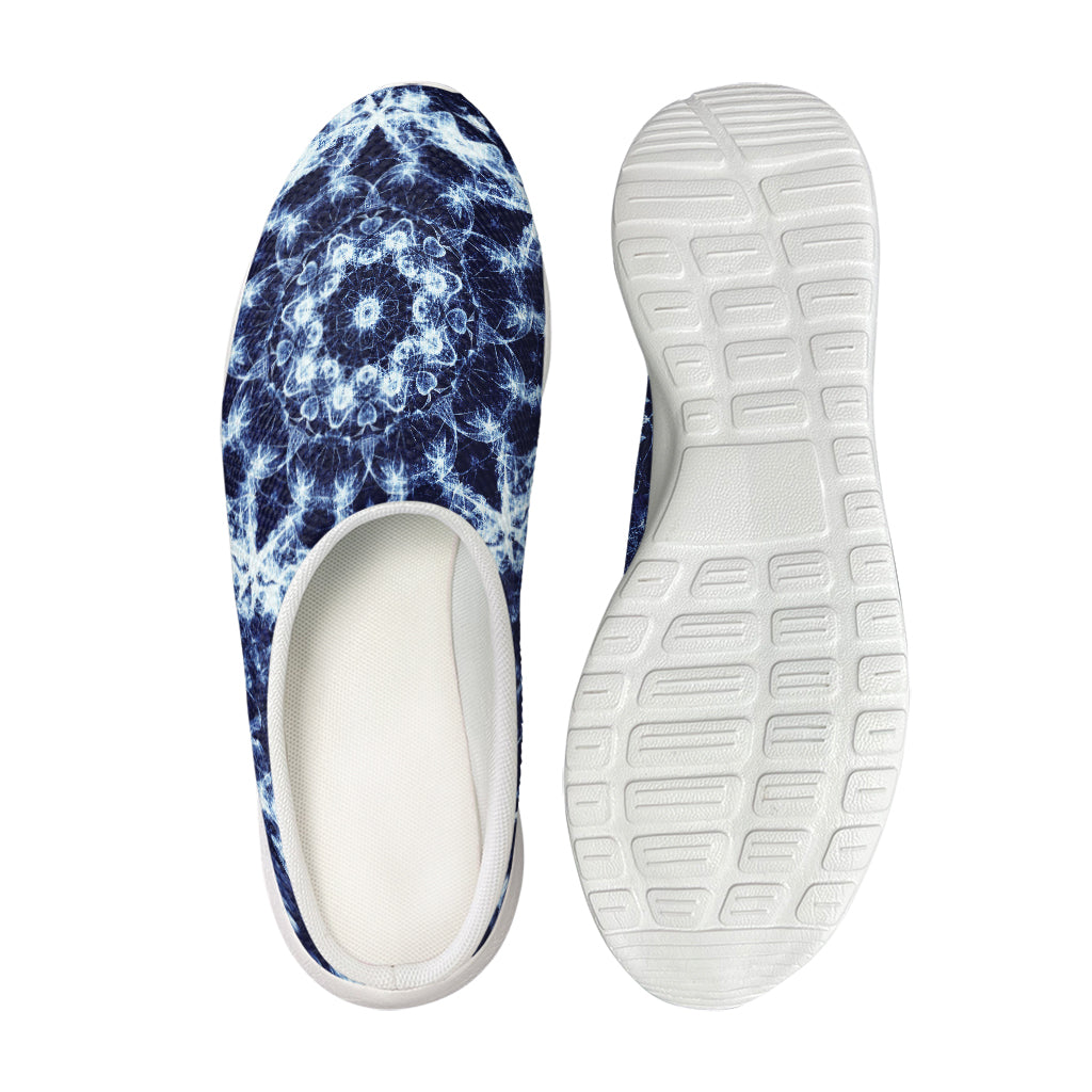 Blue Winter Mandala Print Mesh Casual Shoes