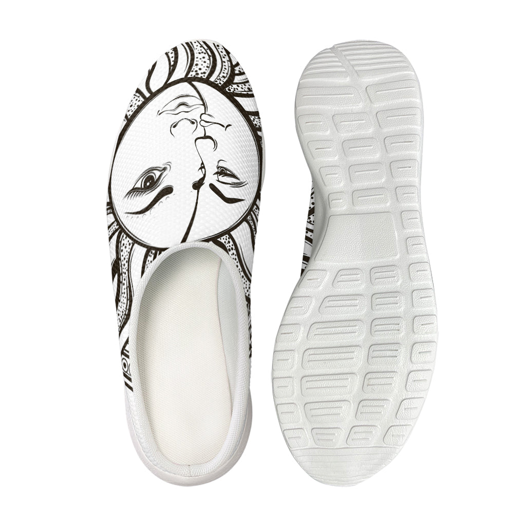 Bohemian Celestial Sun And Moon Print Mesh Casual Shoes