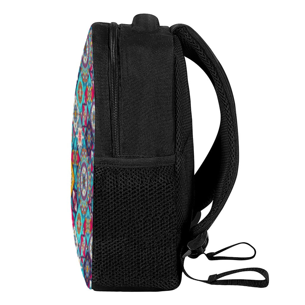 Bohemian Indian Mandala Patchwork Print Casual Backpack