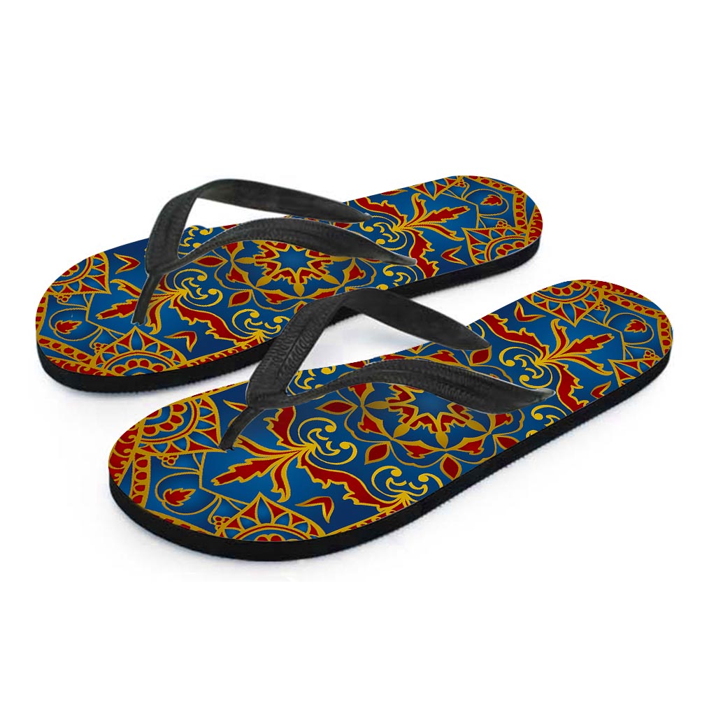 Bohemian Indian Mandala Pattern Print Flip Flops