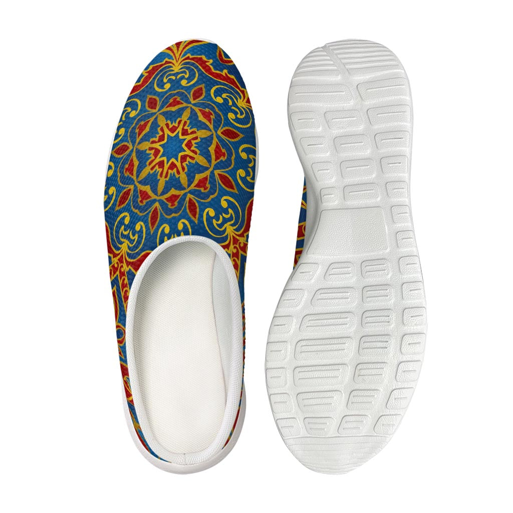 Bohemian Indian Mandala Pattern Print Mesh Casual Shoes