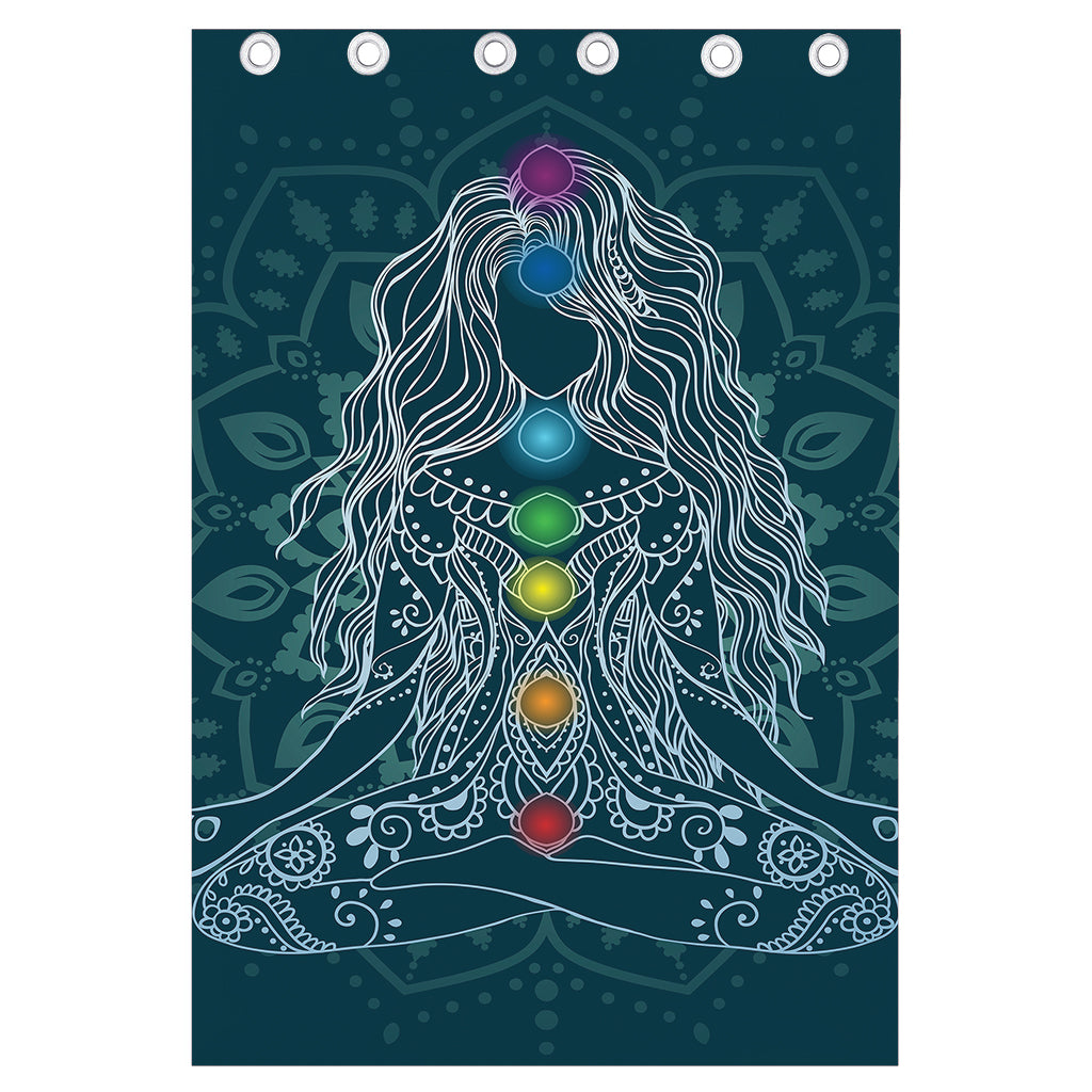 Bohemian Seven Chakras Print Curtain