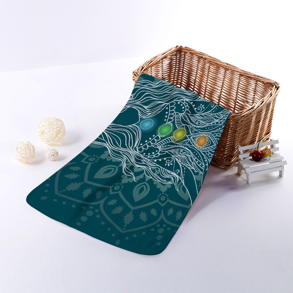 Bohemian Seven Chakras Print Towel