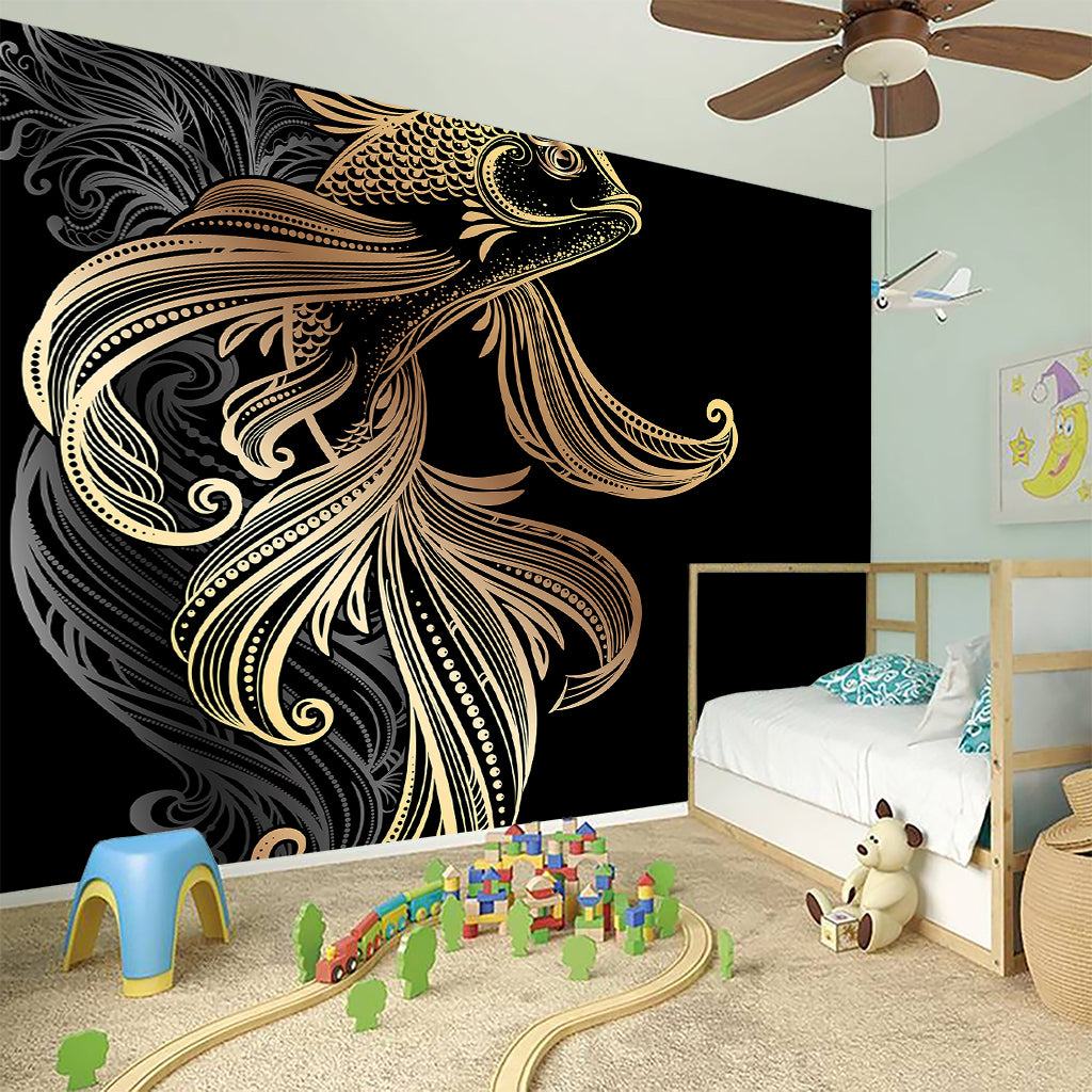 Bohemian Spiritual Fish Print Wall Sticker