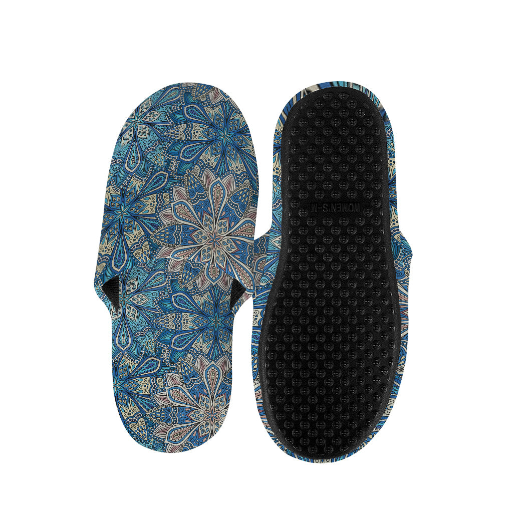 Boho Chic Mandala Floral Print Slippers
