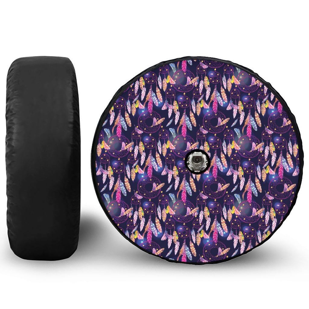 Boho Dream Catcher Pattern Print Tire Cover With Camera Hole