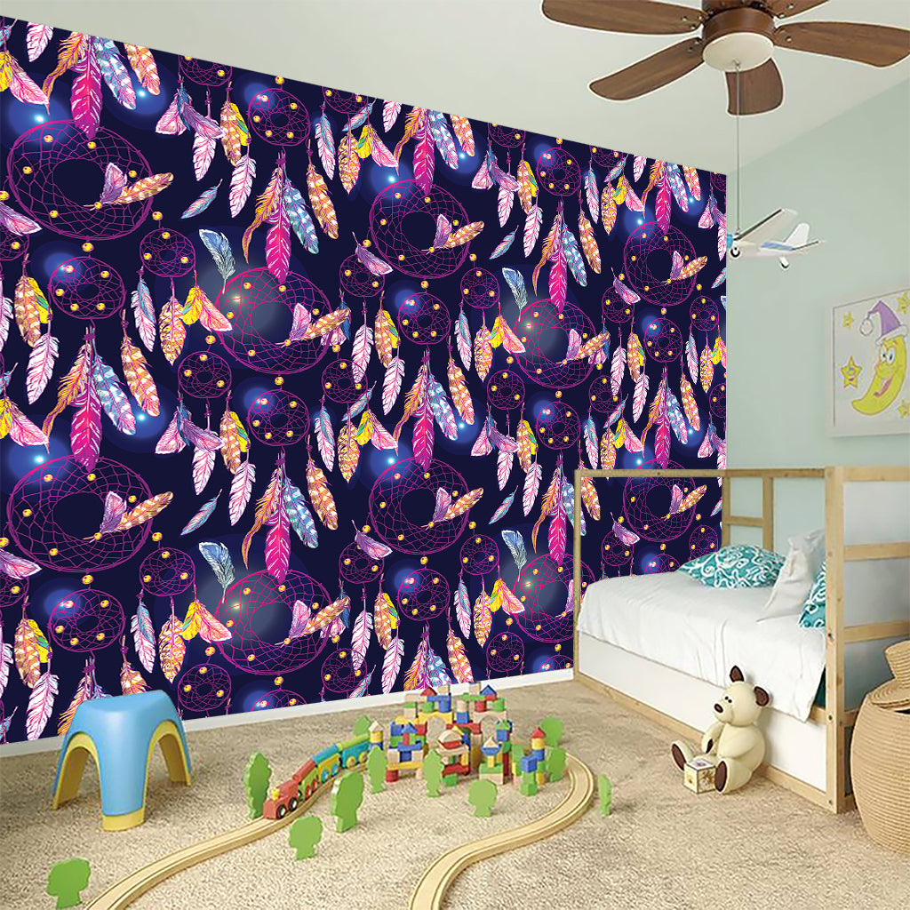 Boho Dream Catcher Pattern Print Wall Sticker