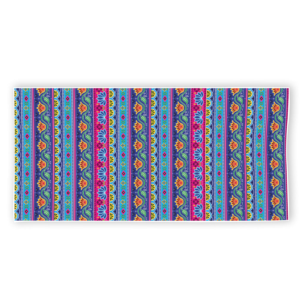 Boho Indian Lotus Pattern Print Beach Towel