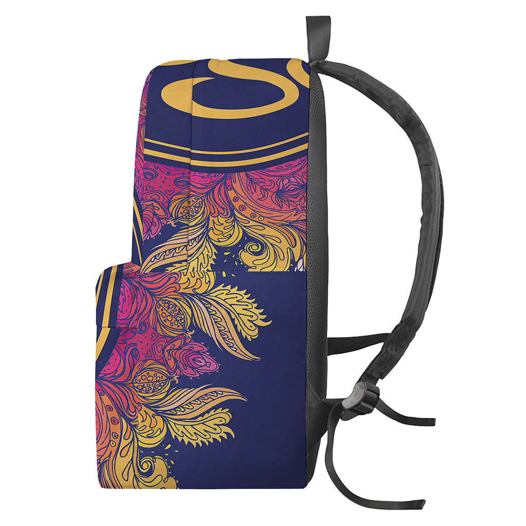 Boho Om Mandala Print Backpack