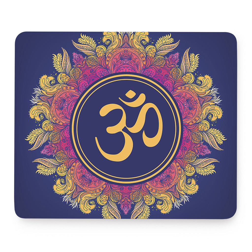 Boho Om Mandala Print Mouse Pad