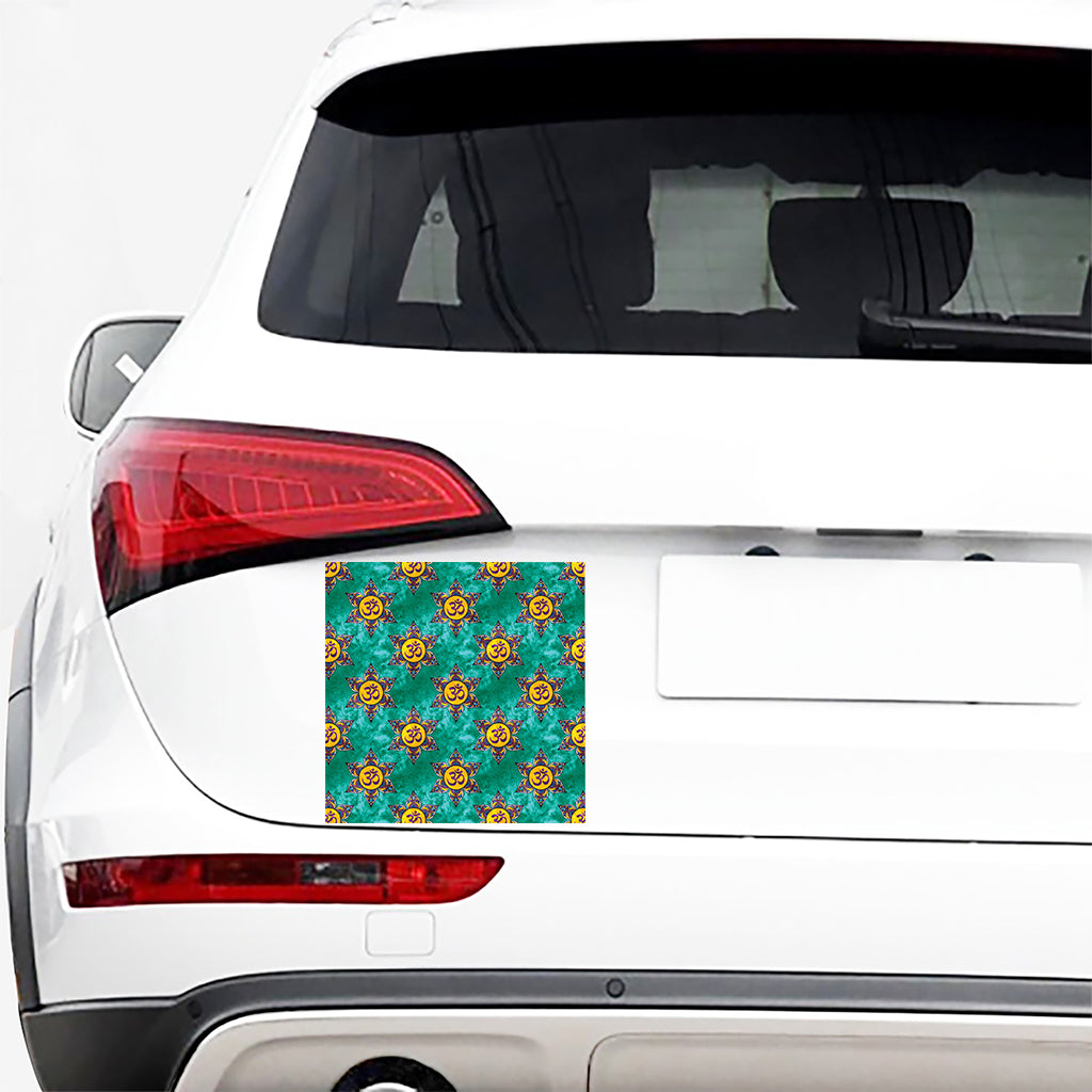 Boho Om Sign Pattern Print Car Sticker