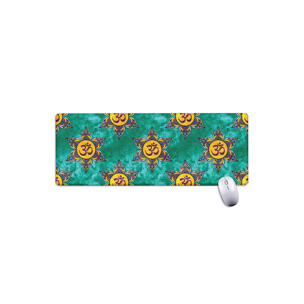Boho Om Sign Pattern Print Extended Mouse Pad