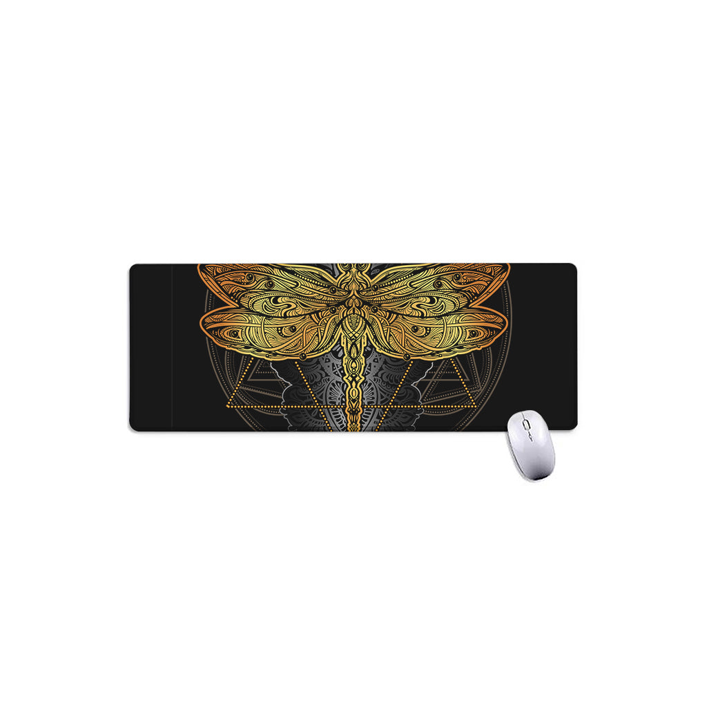 Boho Spiritual Dragonfly Print Extended Mouse Pad