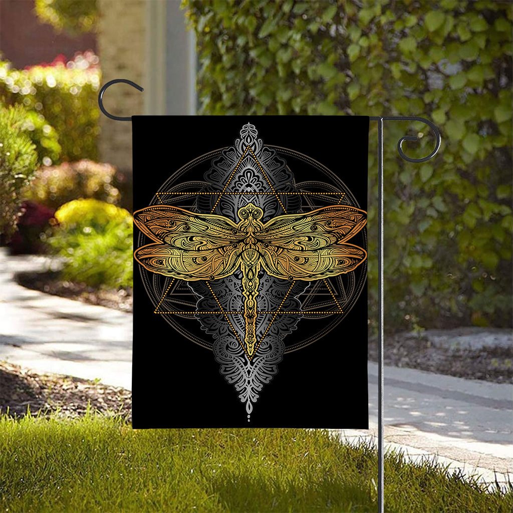 Boho Spiritual Dragonfly Print House Flag