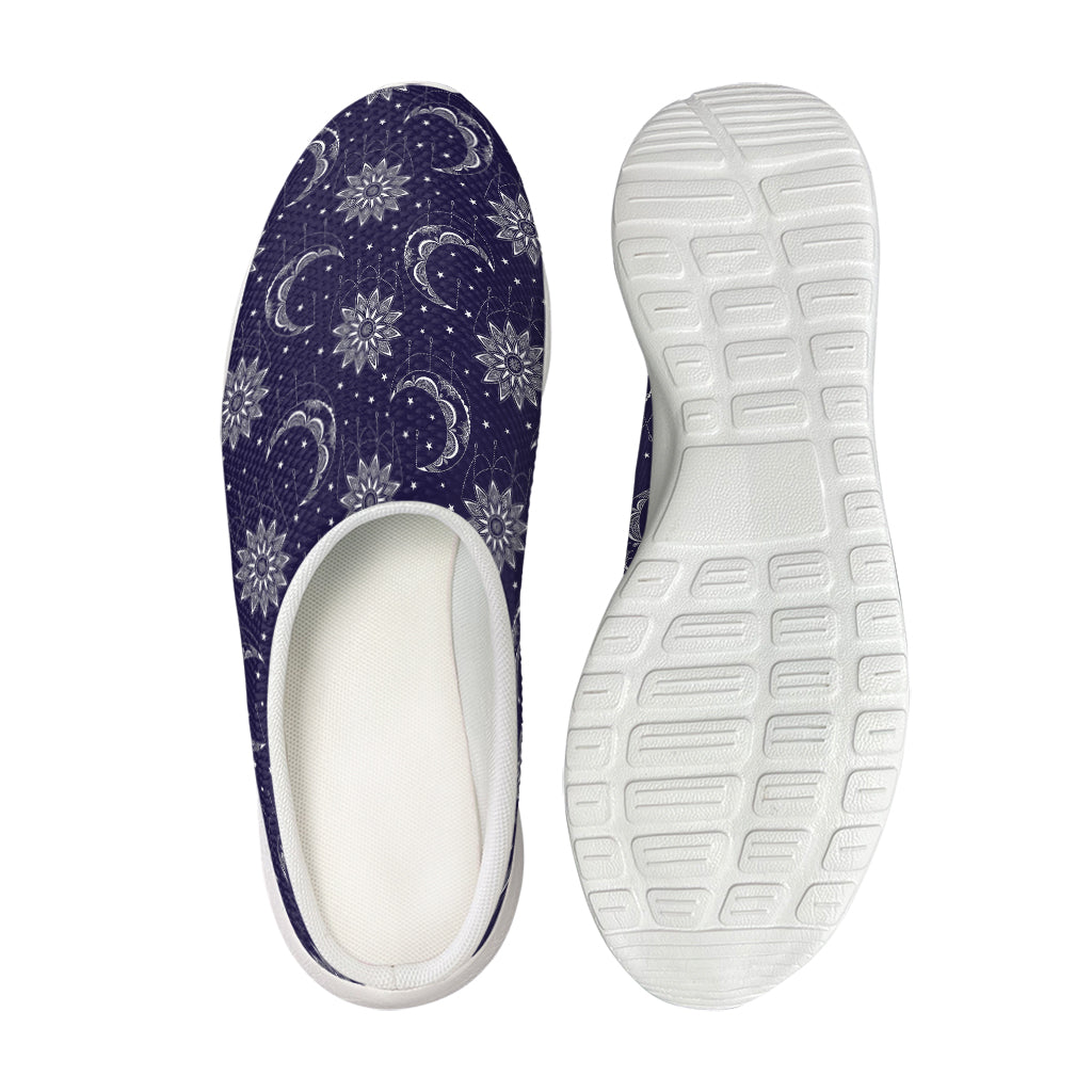 Boho Sun And Moon Pattern Print Mesh Casual Shoes