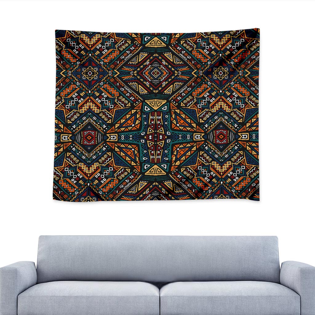 Boho Tribal Aztec Pattern Print Tapestry