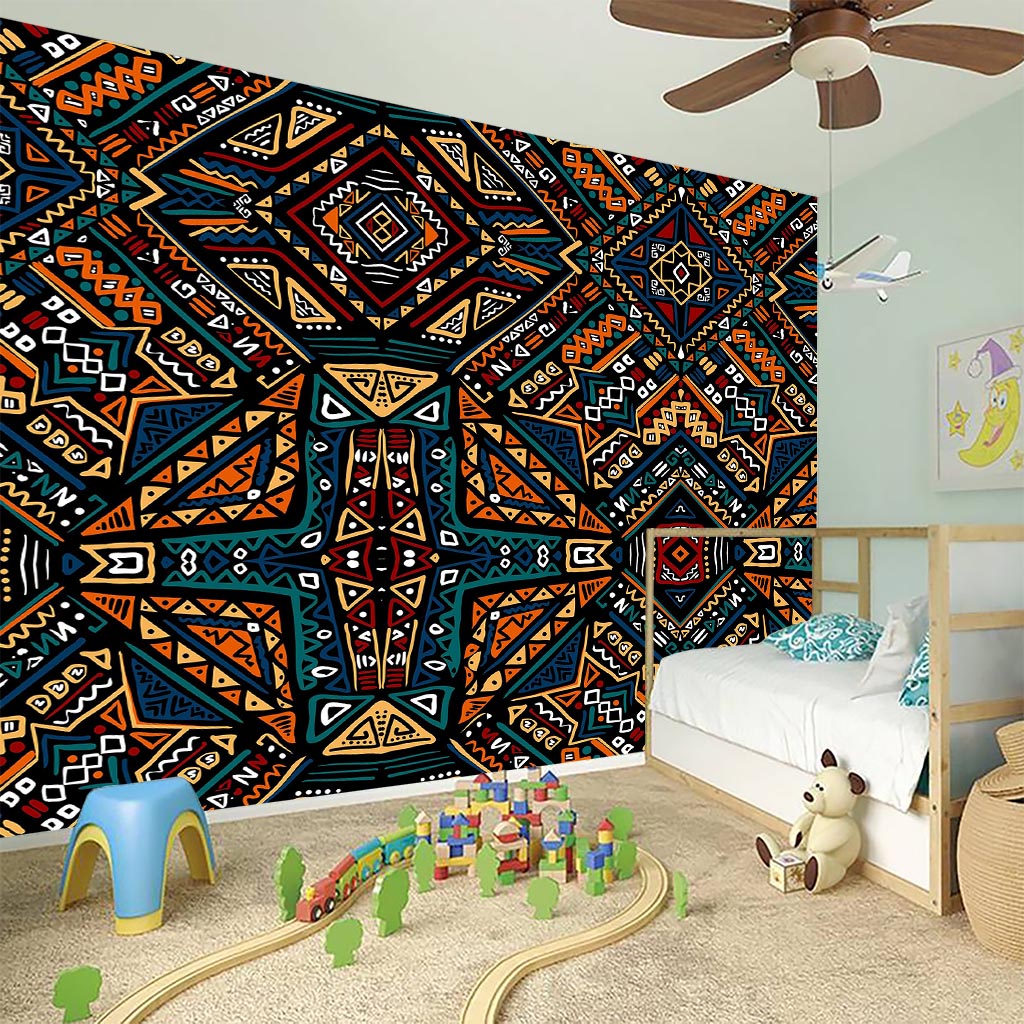 Boho Tribal Aztec Pattern Print Wall Sticker