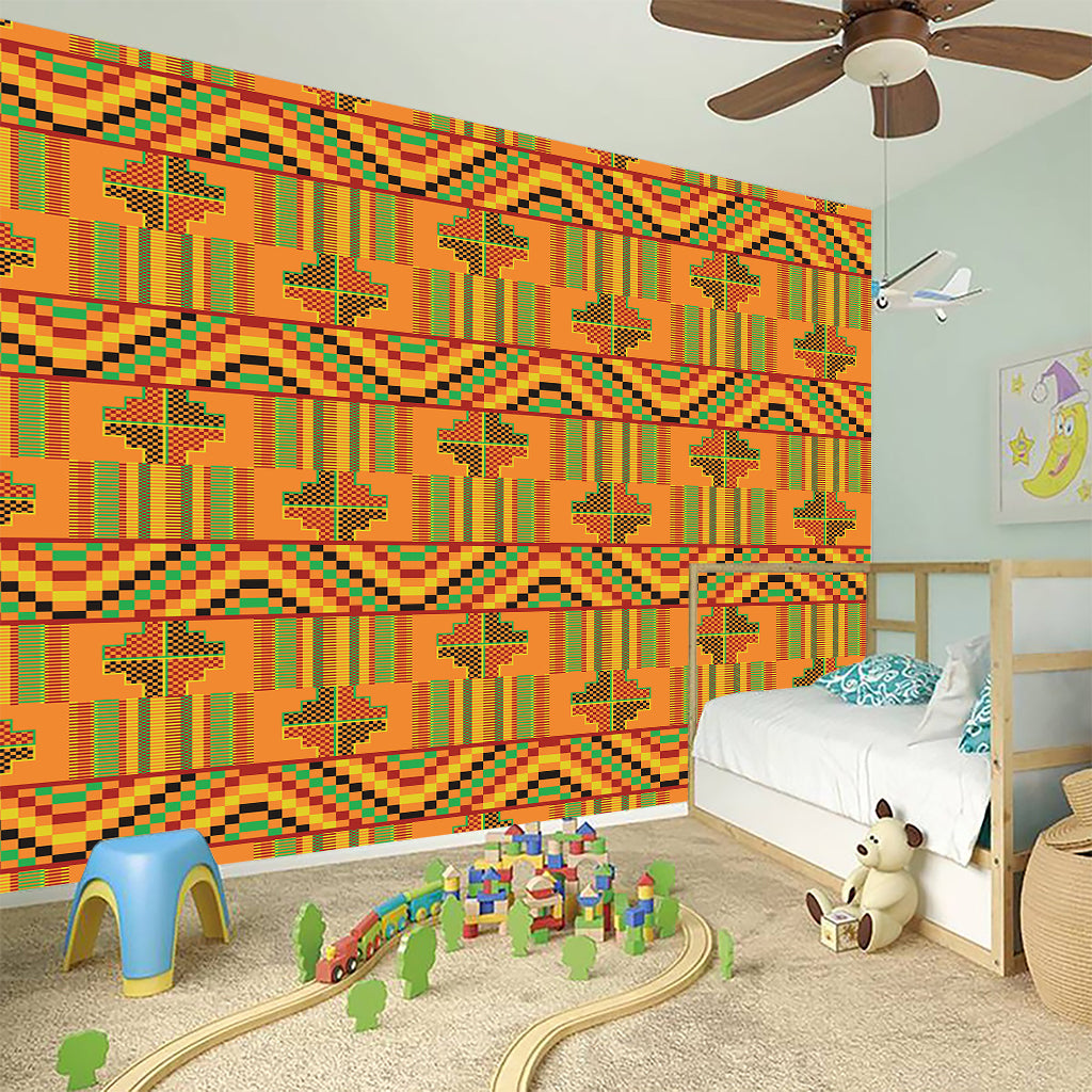 Bonwire Kente Pattern Print Wall Sticker