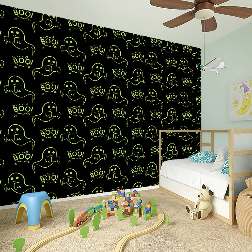 Boo Ghost Pattern Print Wall Sticker