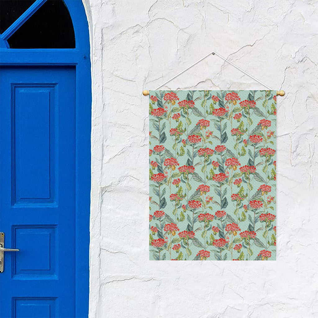 Bouvardia Pattern Print Garden Flag