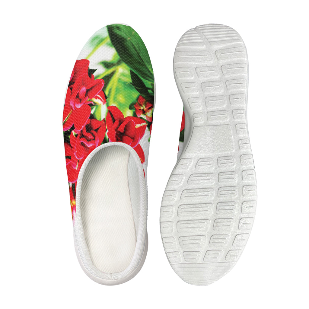 Bouvardia Plant Print Mesh Casual Shoes