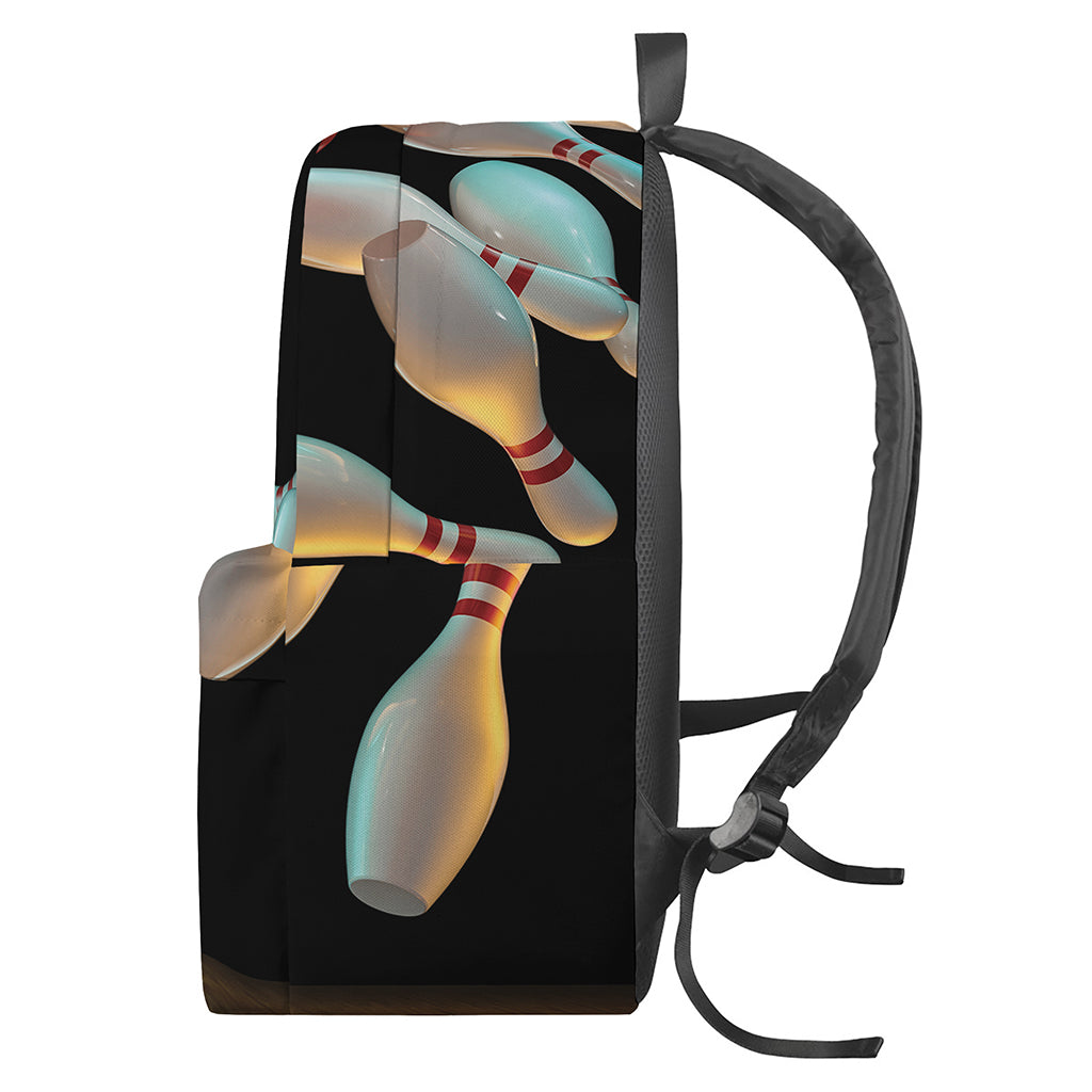 Bowling Strike Print Backpack