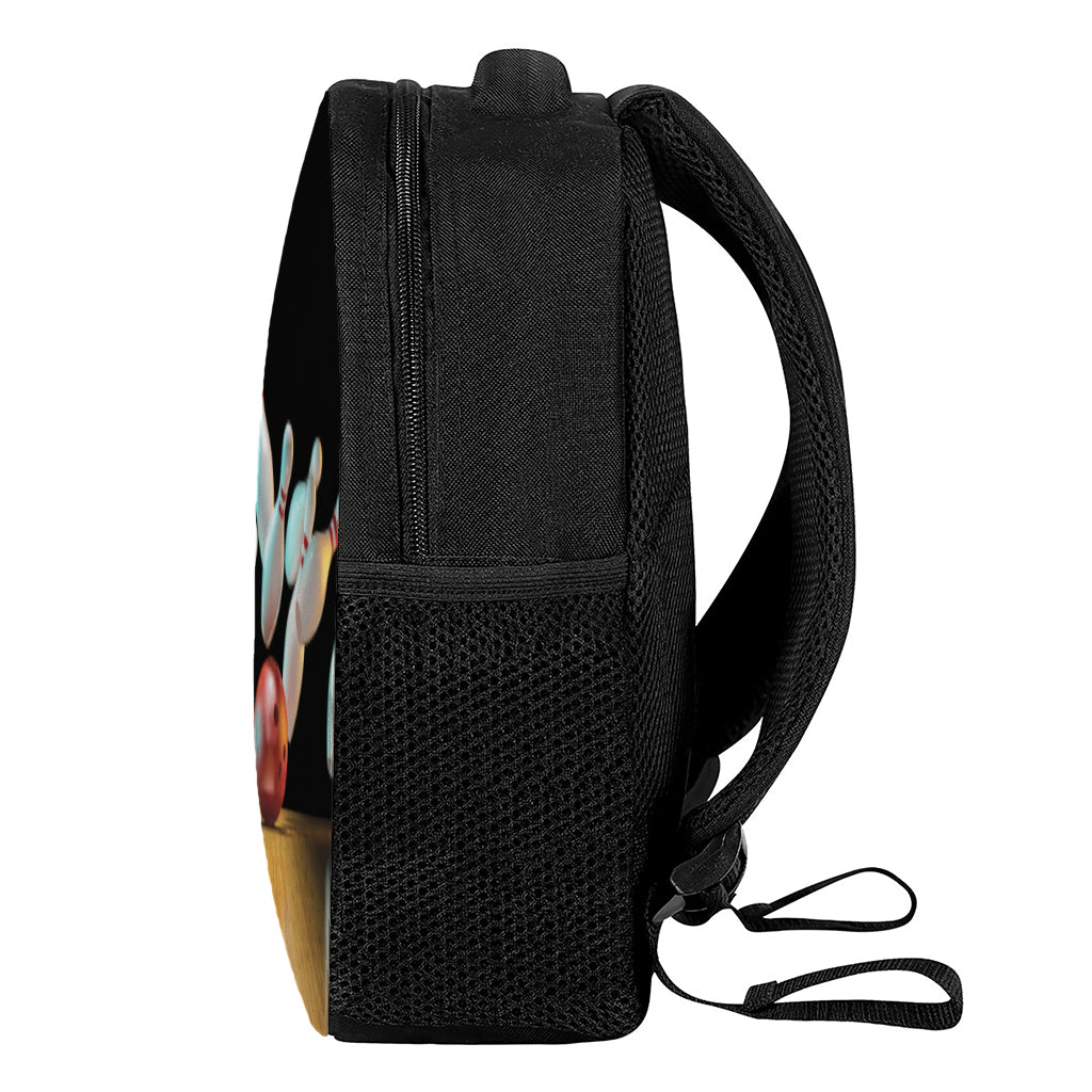Bowling Strike Print Casual Backpack