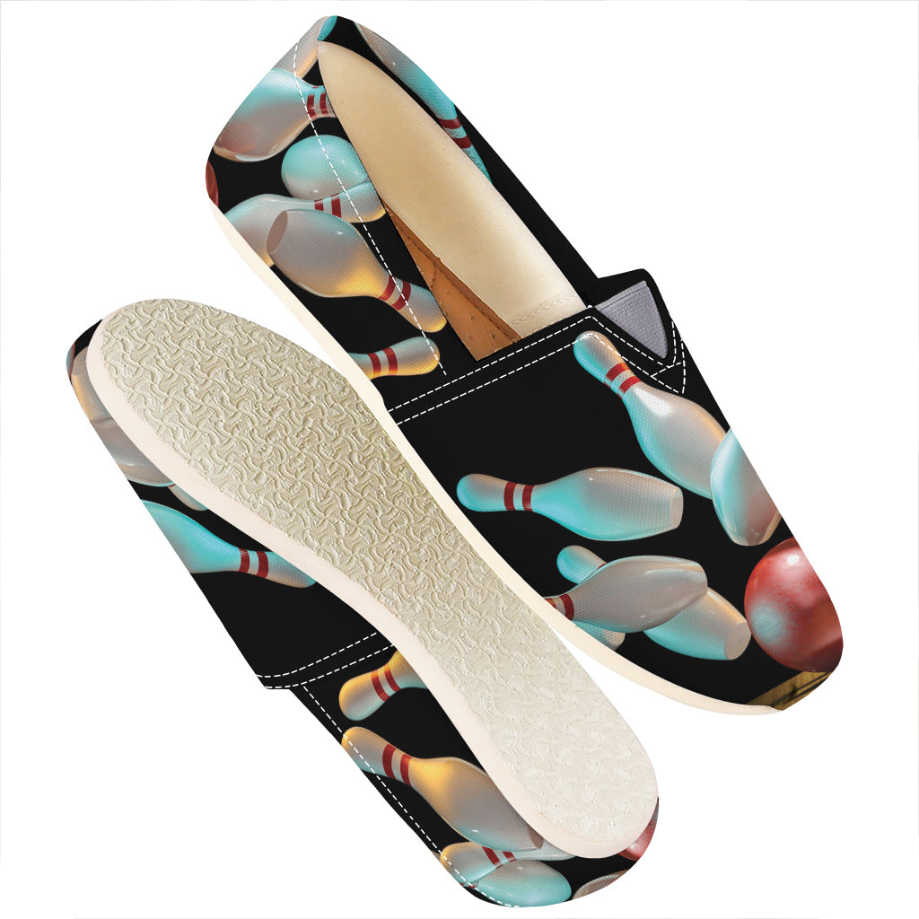Bowling Strike Print Casual Shoes