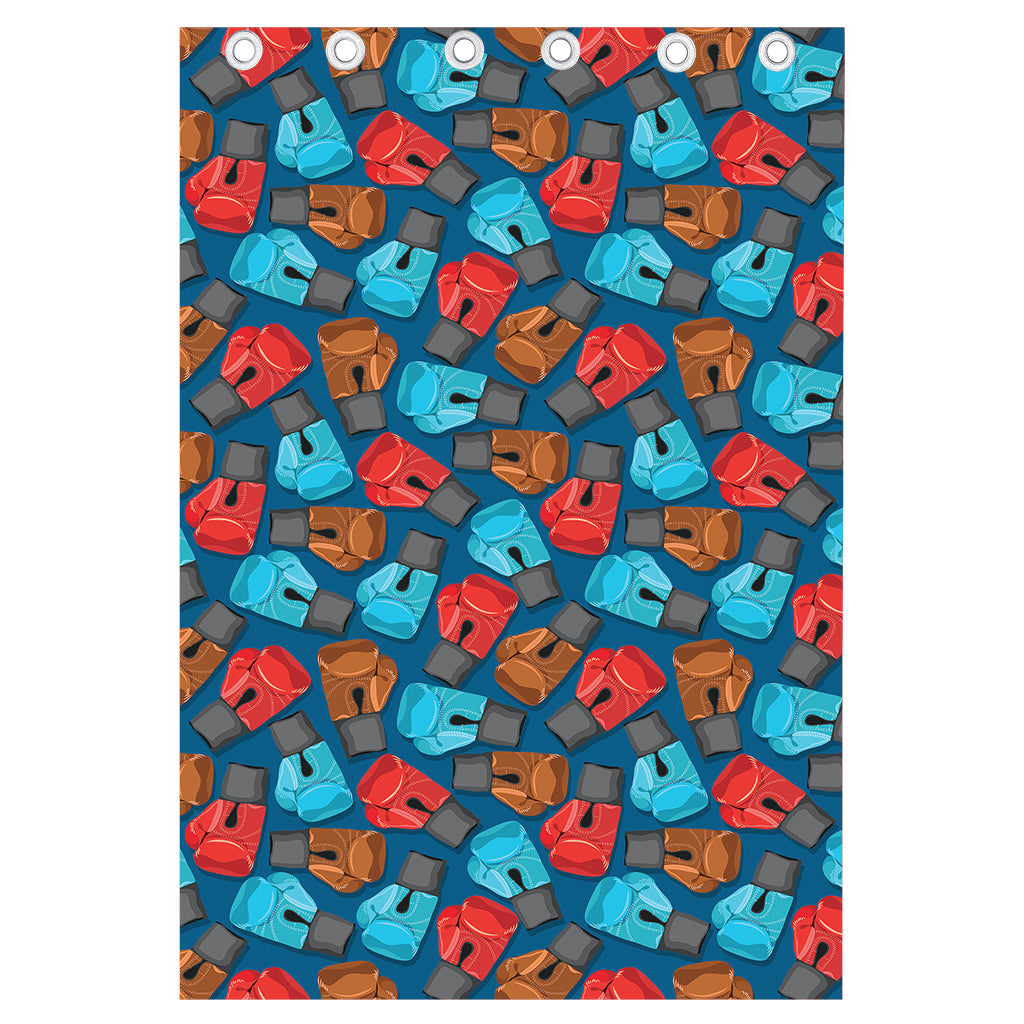 Boxing Gloves Pattern Print Curtain